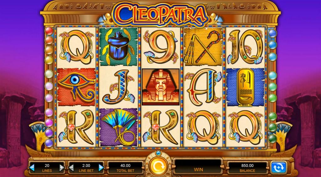 Juega a Cleopatra totalmente gratis en modo de demostración de IGT.